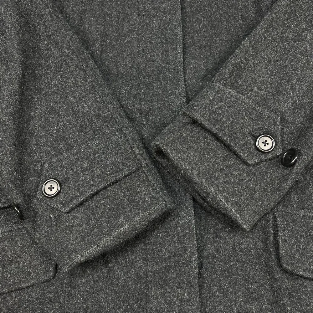 Vintage Lauren Ralph Lauren Wool Coat Womens 6 Grey Jacket LRL Made In USA - Picture 6 of 9